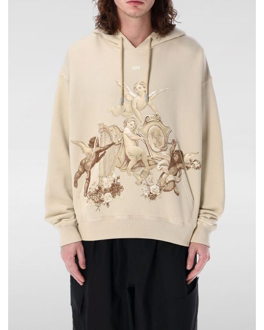 Felpa di Off-White c/o Virgil Abloh in Natural da Uomo