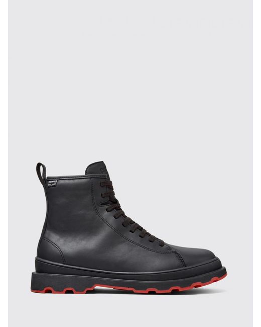Camper Black Brutus+ Hydroshield Leather Ankle Boots for men