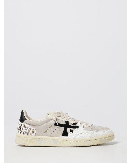 Premiata Natural Bskt Clad Sneakers