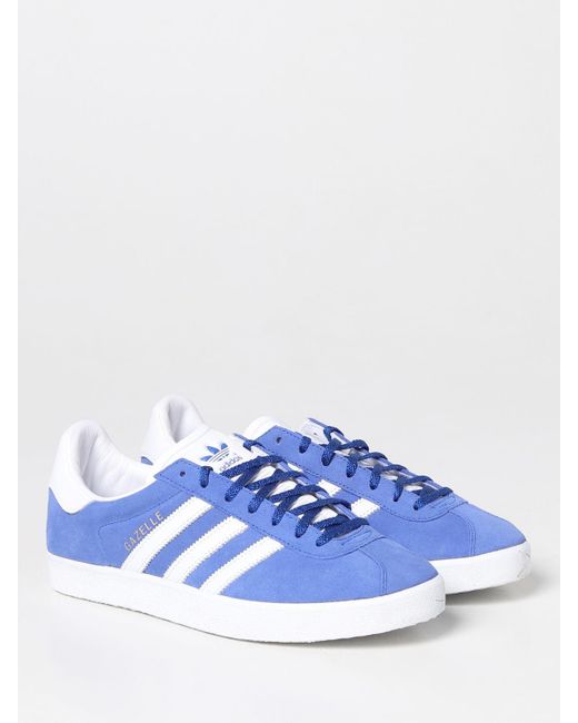 Adidas Originals Blue Gazelle Sneakers In Suede for men