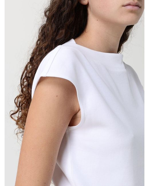 Alaïa White Cotton Blend Top
