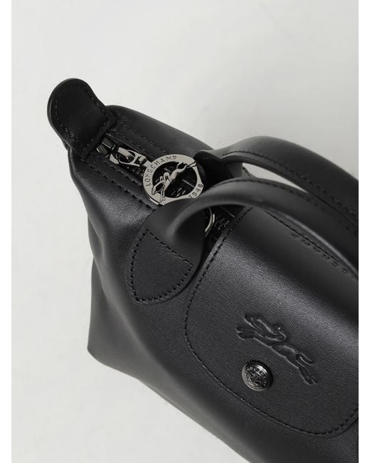 Longchamp Black Le Pliage Xtra Xs Leather Bag