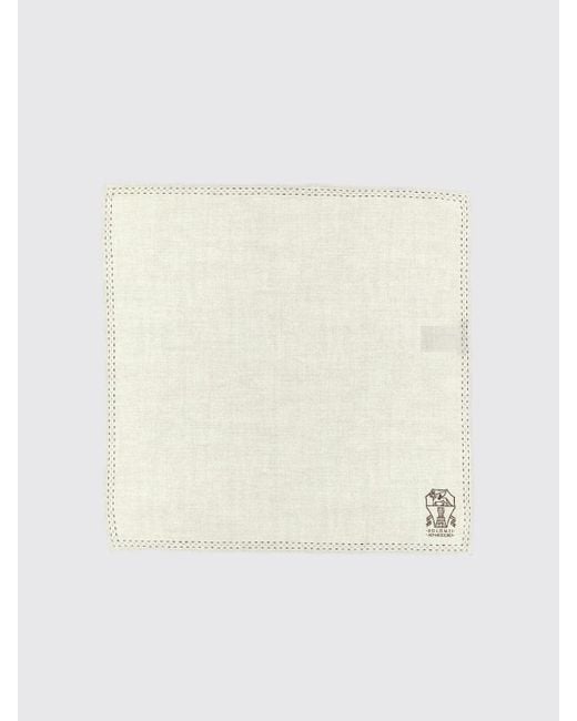 Brunello Cucinelli Natural Neck Scarf for men
