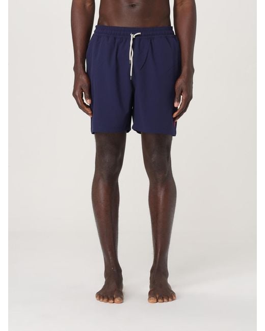 Polo Ralph Lauren Blue Classic Fit Swim Trunks Quick Dry for men