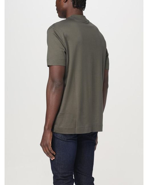 Emporio Armani Gray Classic Short Sleeve Solid T-Shirt Comfortable Essential Top for men