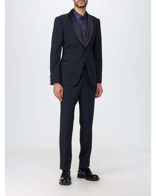 Blue 2024 armani suit