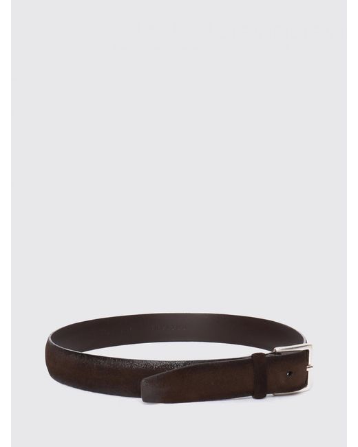 Orciani White Suede Calfskin Belt for men