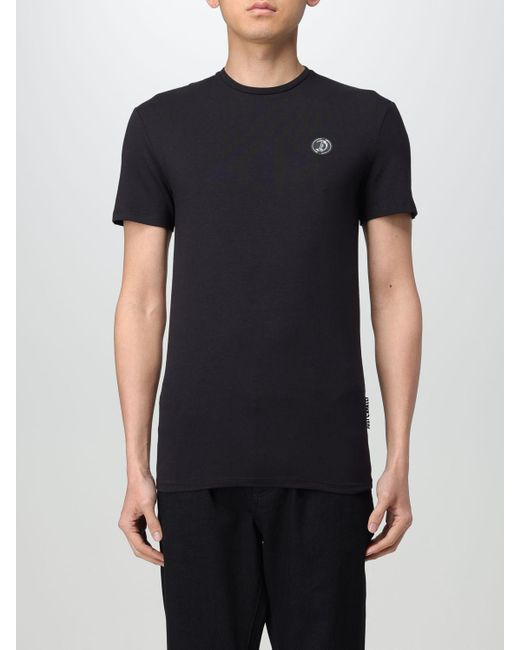 T-shirt con mini logo di Just Cavalli in Black da Uomo