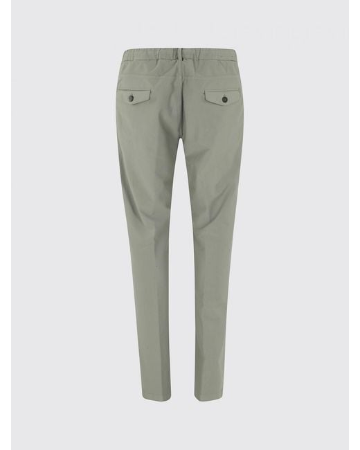 Eleventy Gray Cotton Blend Trousers for men