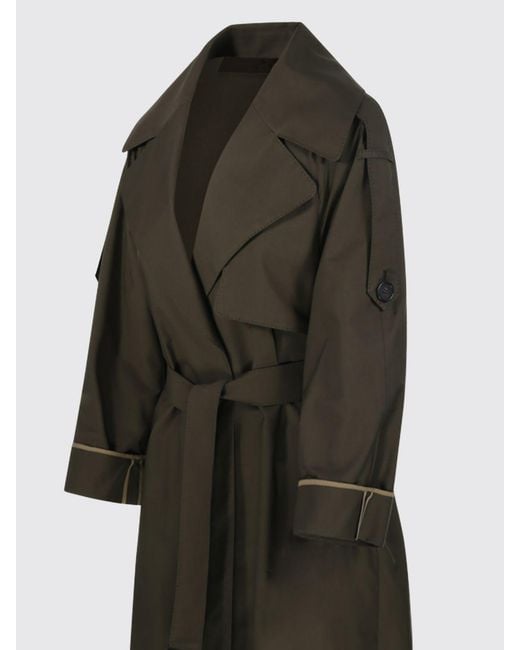 Max Mara Black Cotton Trench Coat