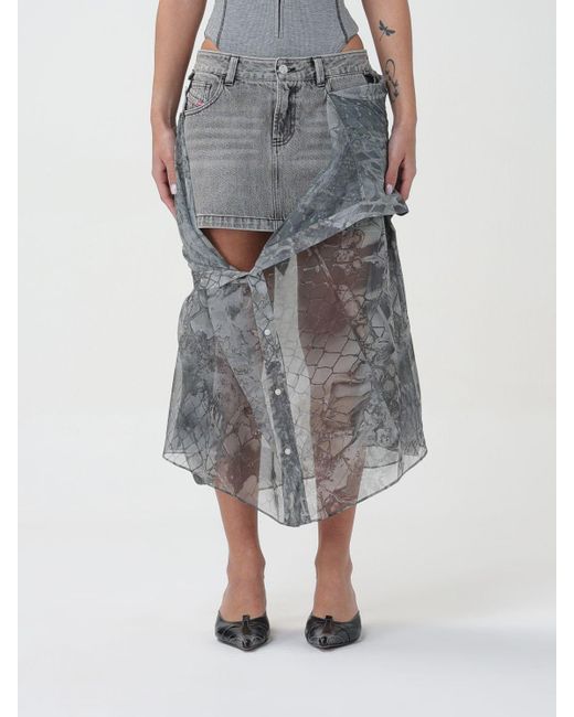 DIESEL Gray Skirt