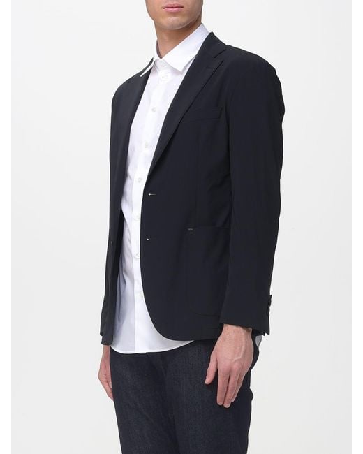 Manuel Ritz Blue Single-Breasted Blazer for men