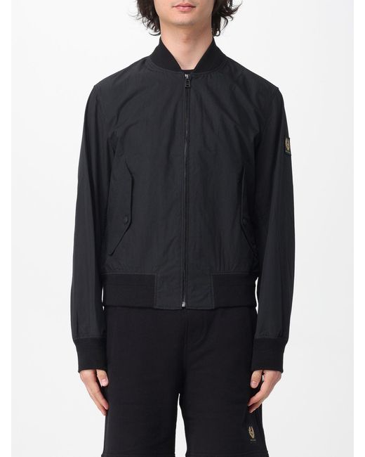 Belstaff Blue Carrier Cotton Blend Bomber Jacket for men