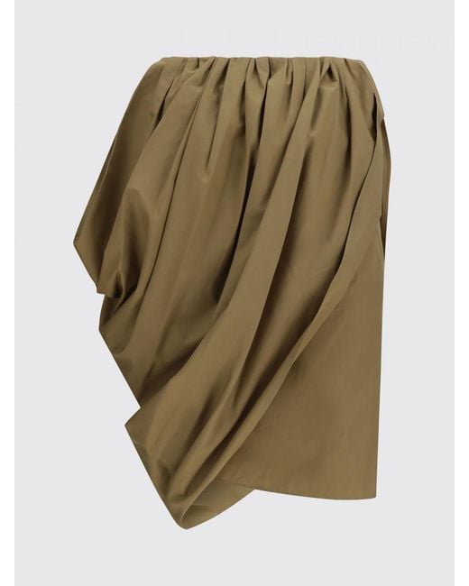 Chloé Green ChloÉ Draped Cotton Skirt