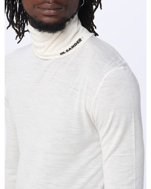 Jil Sander Pullover Aus Wollmischung in White für Herren