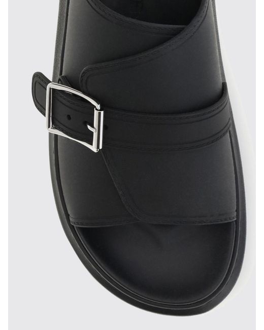 McQueen Black Sandals for men