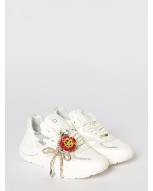 Date Natural Leather Fuga Sneakers