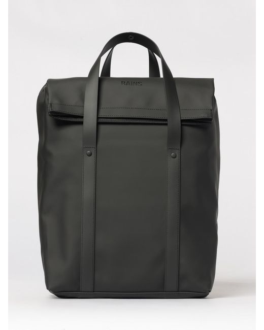 Rains Black 2 Way Tote Backpack for men