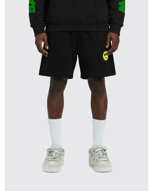 Barrow Black Cotton Sport Shorts