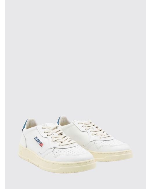 Autry White Medalist Low Sneakers for men