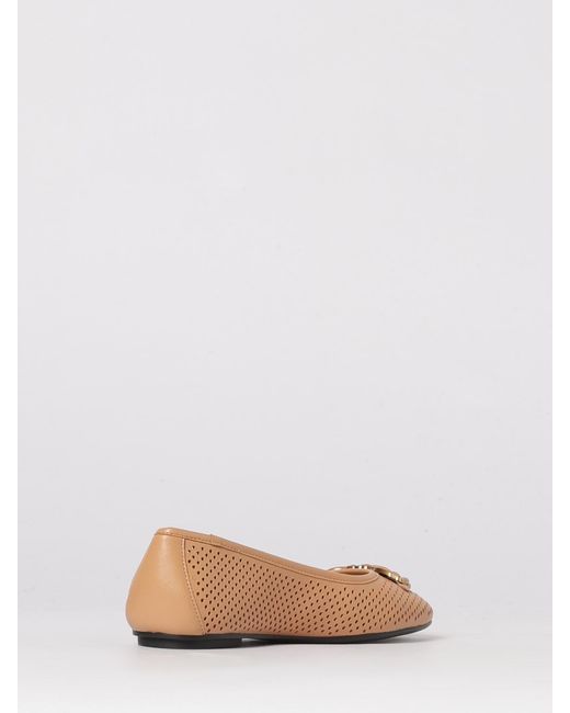Pinko Pink Max 11 Perforated Leather Ballet Flats
