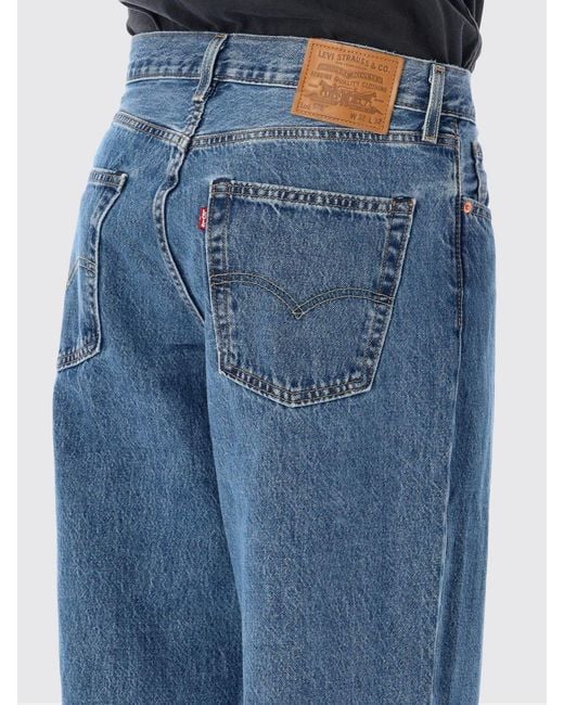 Levi's Blue 578 Mid-Rise Wide-Leg Jeans for men