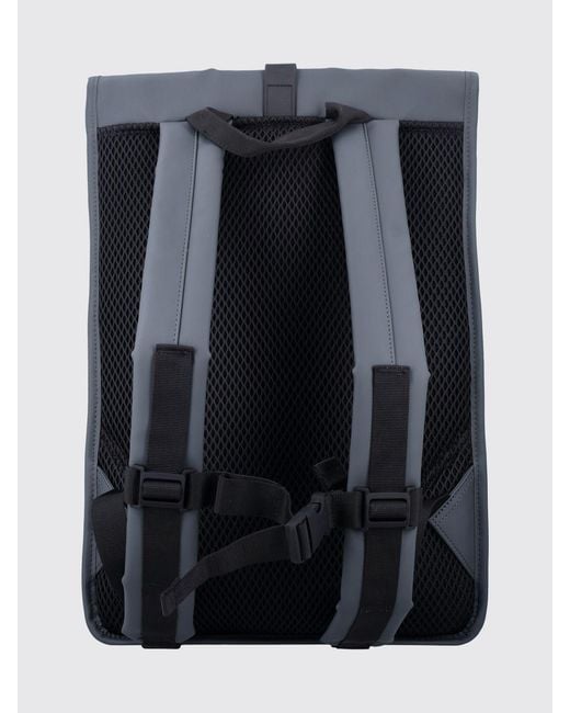 Rains Blue Rolltop Rucksack for men