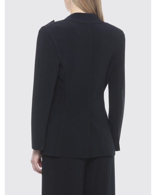 Norma Kamali Black Single-Breasted Blazer