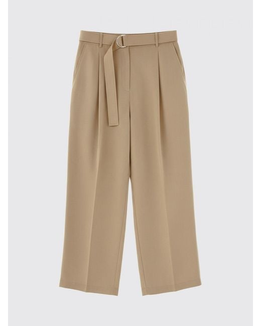 Paul Smith Natural Wide Leg Lyocell Trousers