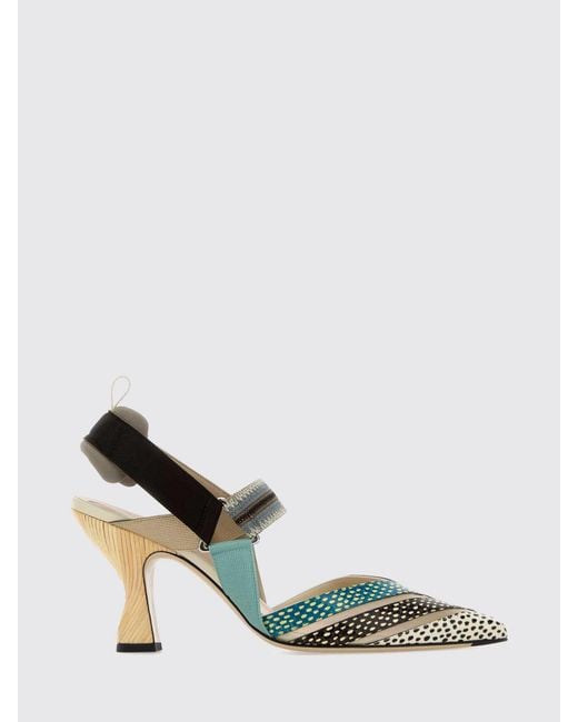 Fendi Natural High Heel Shoes