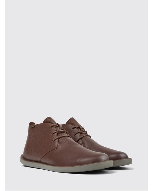 Camper Brown Wagon Leather Ankle Boots for men