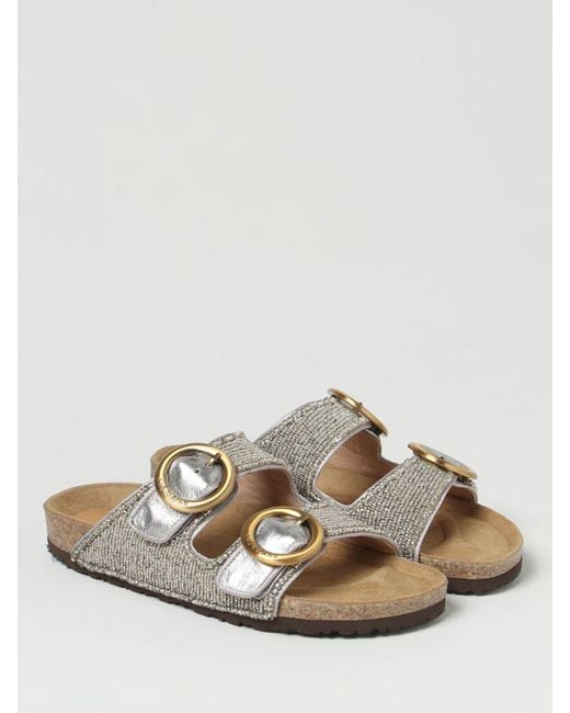 Maliparmi Metallic Flat Sandals