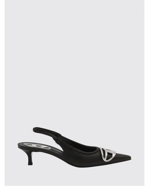DIESEL Black D-Venus Nappa Slingback