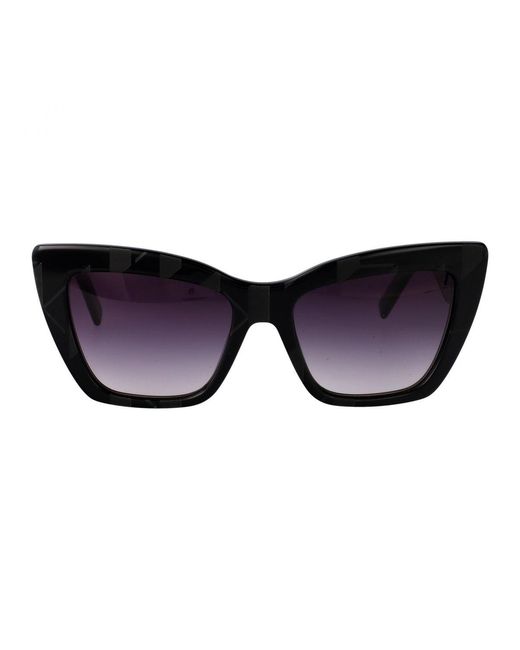 Karl Lagerfeld Black Vintage Design Cat Eye Sunglasses