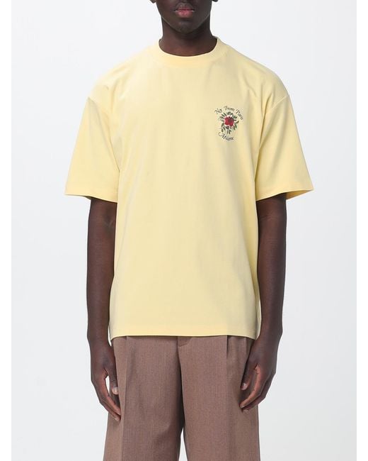 Drole de Monsieur Natural Printed Cotton T-Shirt for men