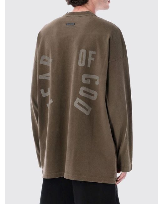 Fear Of God Brown T-Shirt for men