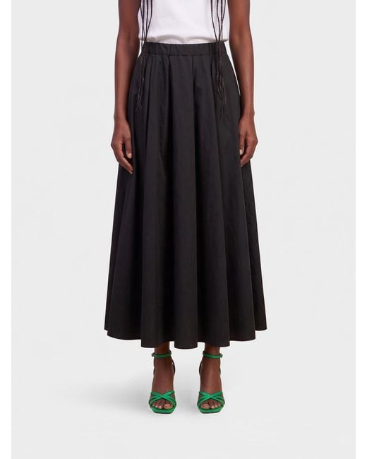 Aspesi Black Cotton Skirt