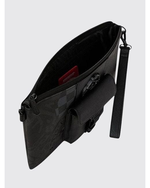 Sprayground Black 3Am Mix Up V2 Checkered Crossbody Bag