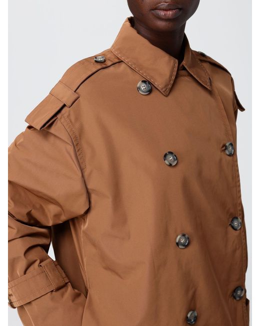 Peuterey White Double-Breasted Polyester Trench Coat