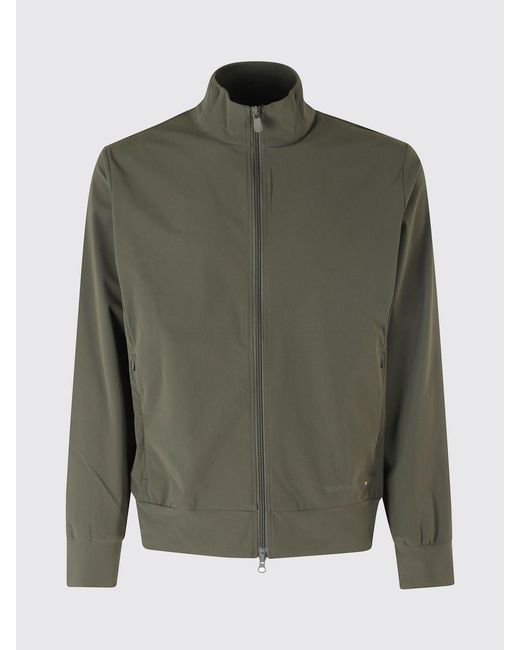 Save The Duck Green Stretch Nylon Zip Hoodie