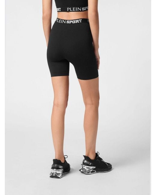 Philipp Plein Blue Technical Stretch Fabric Shorts