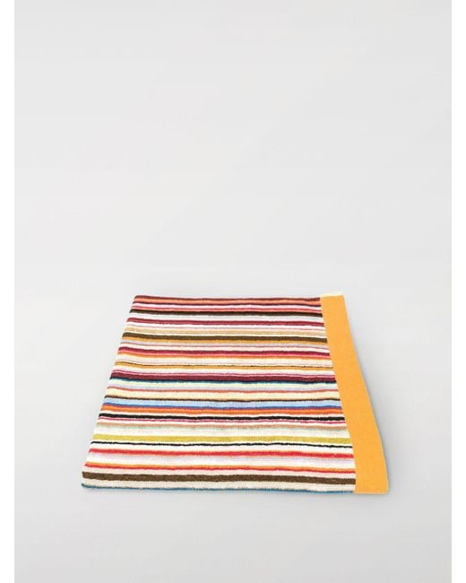 Telo da bagno in spugna di cotone con righe multicolor di Paul Smith da Uomo