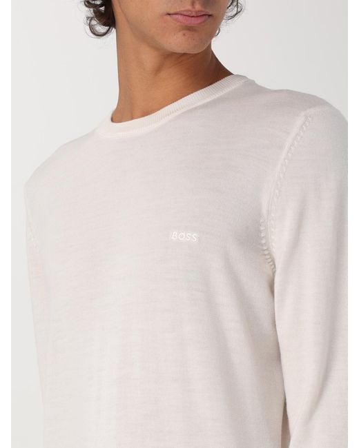 Boss White Sweater for men