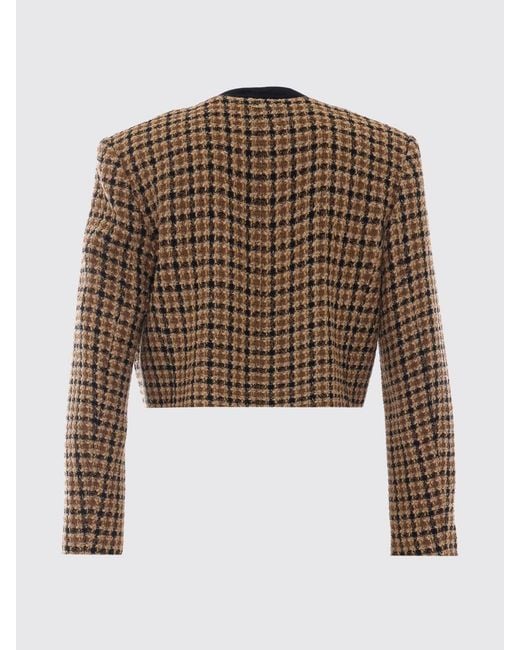 Twinset Black Cropped Houndstooth Jacket