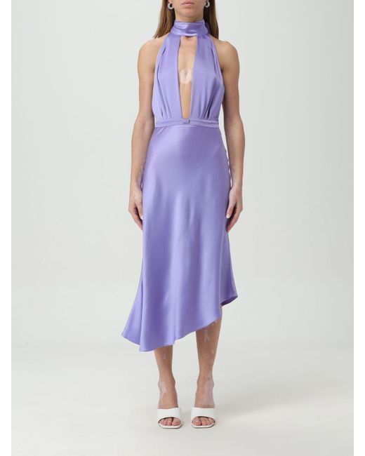 Elisabetta Franchi Purple Dress