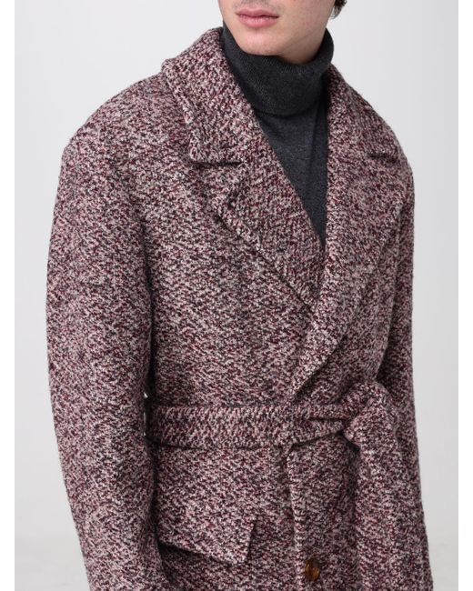 Cappotto in misto lana di Etro in Pink da Uomo