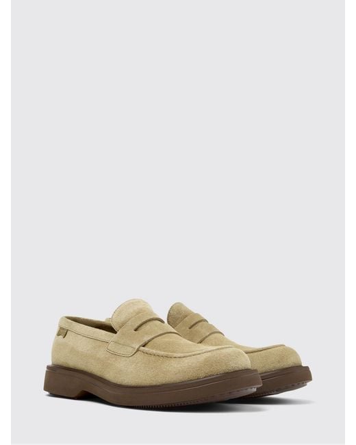 Camper White Norman Suede Loafers for men