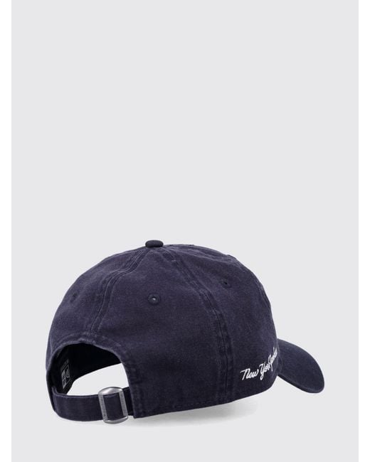 KTZ Blue 9Twenty New York Yankees Mlb Cotton Hat for men