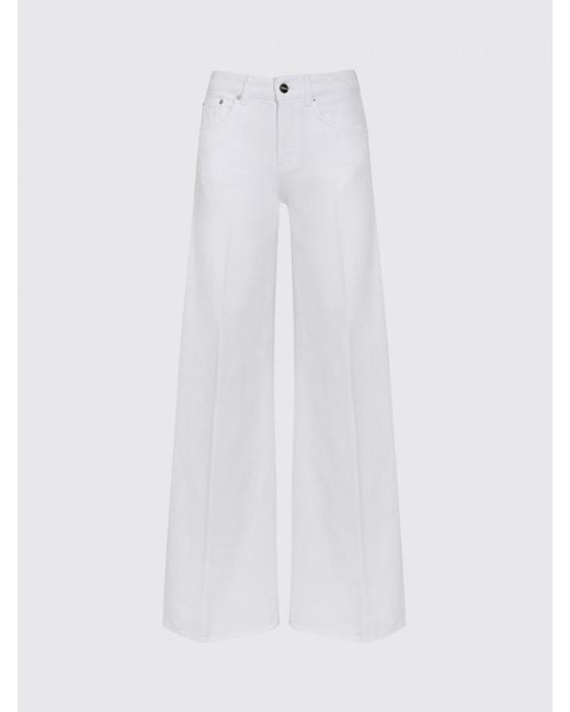 Dondup White Flared Denim Jeans