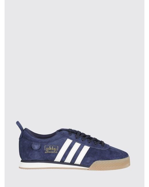 Adidas Originals Blue Samba 62 Super Suede Sneakers for men